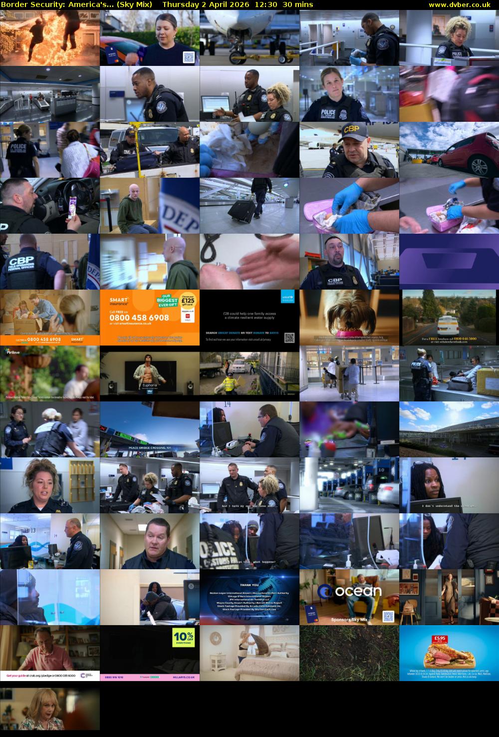 Border Security: America's... (Sky Mix) Thursday 2 April 2026 12:30 - 13:00