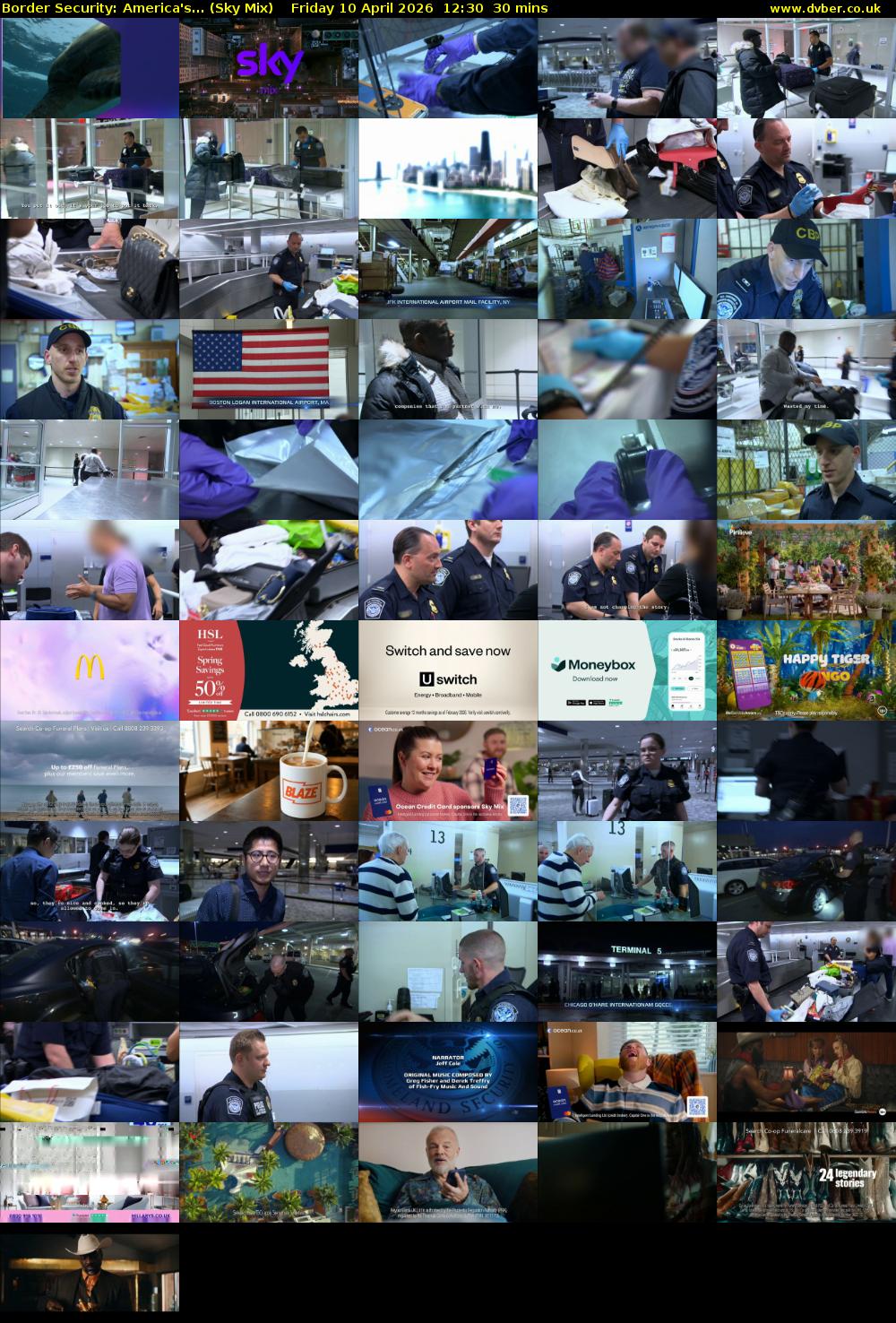 Border Security: America's... (Sky Mix) Friday 10 April 2026 12:30 - 13:00