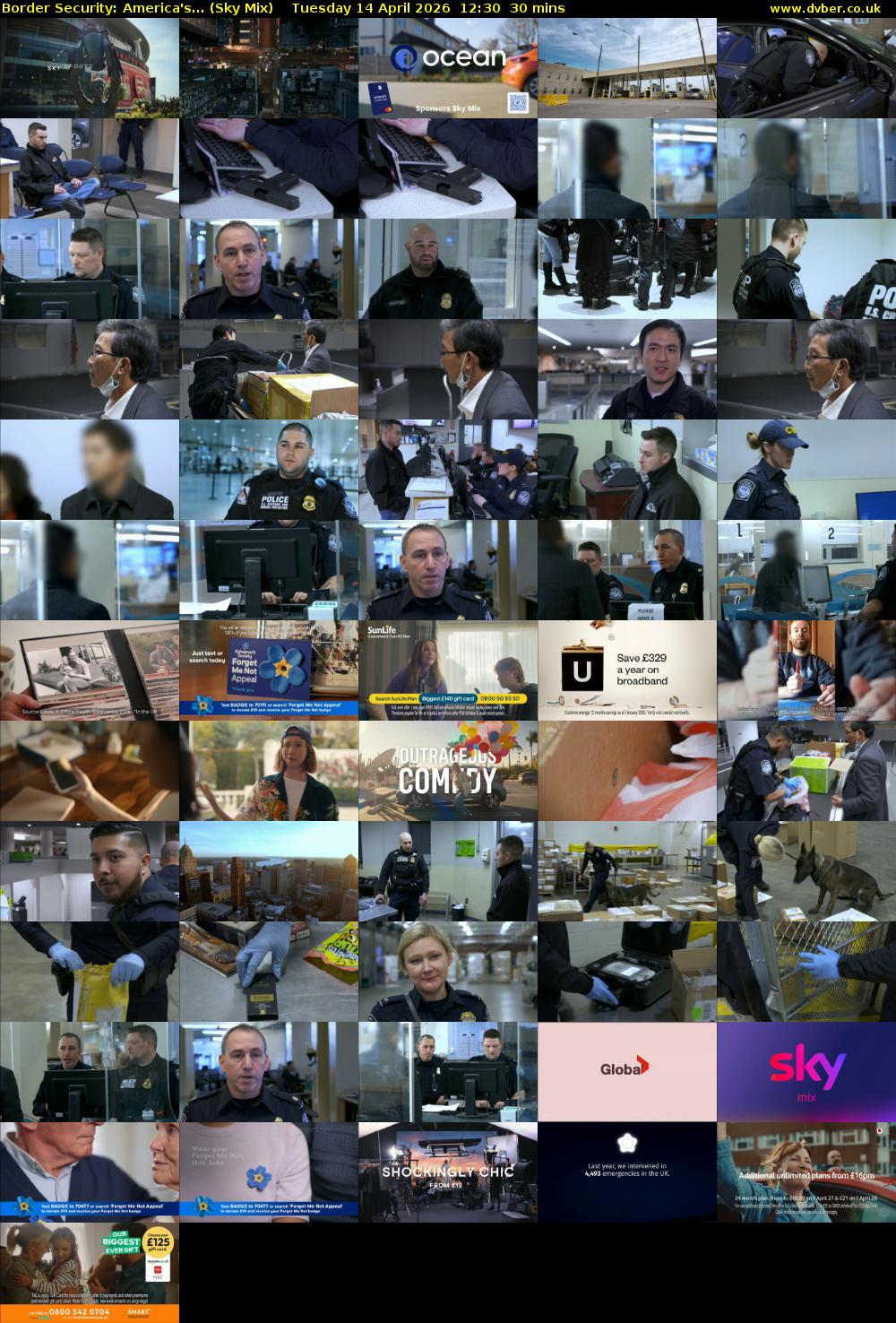 Border Security: America's... (Sky Mix) Tuesday 14 April 2026 12:30 - 13:00