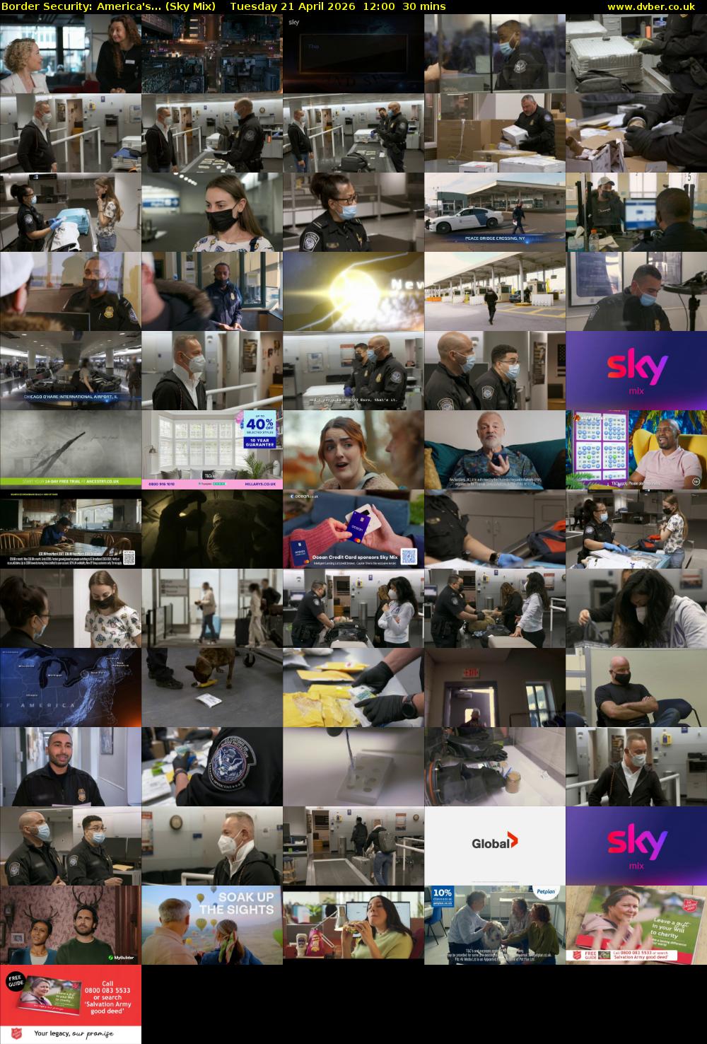 Border Security: America's... (Sky Mix) Tuesday 21 April 2026 12:00 - 12:30
