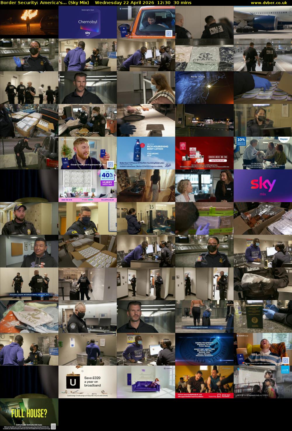 Border Security: America's... (Sky Mix) Wednesday 22 April 2026 12:30 - 13:00