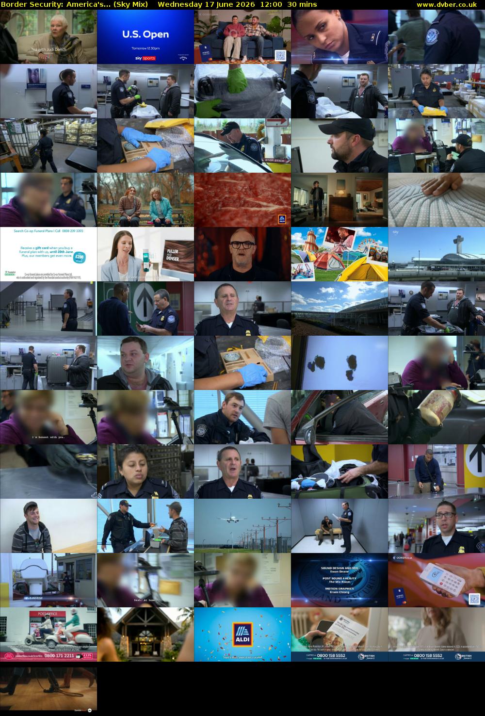 Border Security: America's... (Sky Mix) Wednesday 17 June 2026 12:00 - 12:30