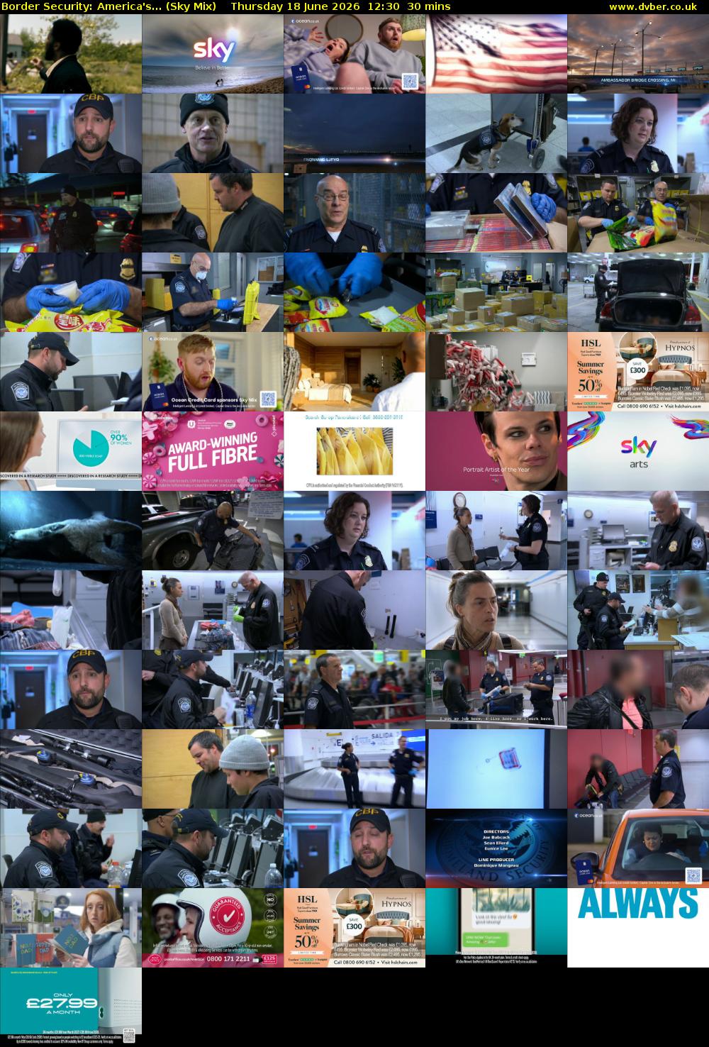 Border Security: America's... (Sky Mix) Thursday 18 June 2026 12:30 - 13:00