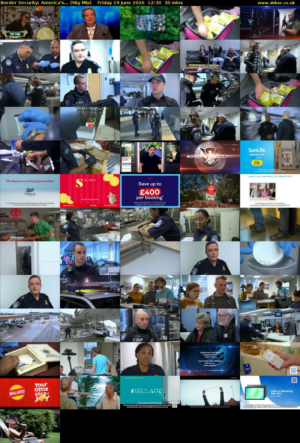 Border Security: America's... (Sky Mix) Friday 19 June 2026 12:30 - 13:00