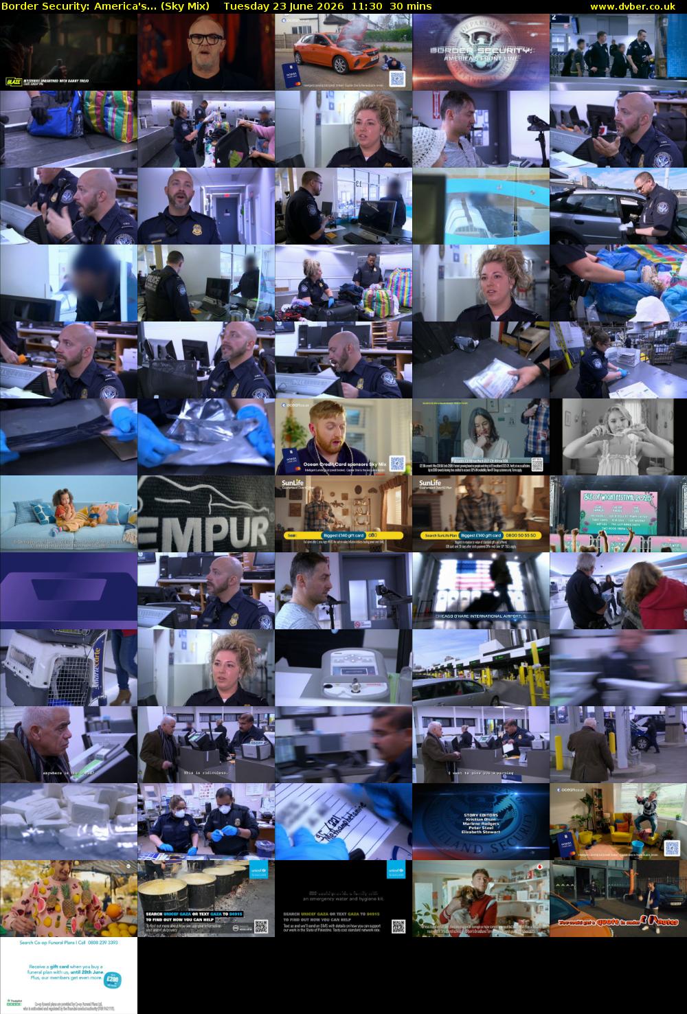 Border Security: America's... (Sky Mix) Tuesday 23 June 2026 11:30 - 12:00