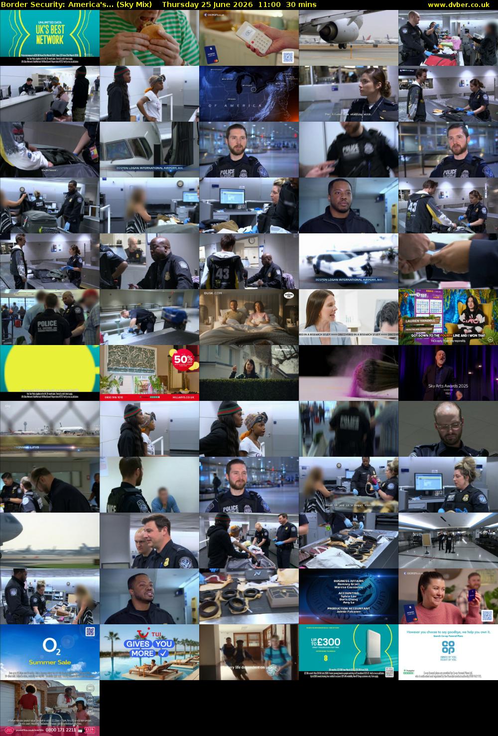Border Security: America's... (Sky Mix) Thursday 25 June 2026 11:00 - 11:30