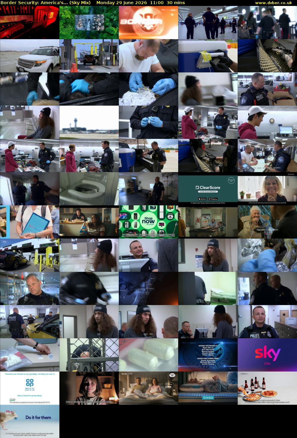 Border Security: America's... (Sky Mix) Monday 29 June 2026 11:00 - 11:30