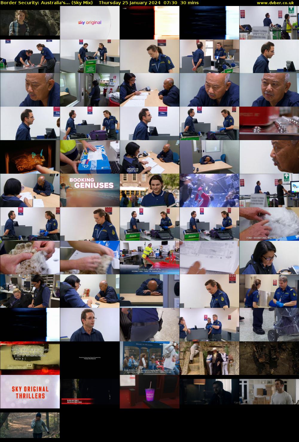 Border Security: Australia's... (Sky Mix) Thursday 25 January 2024 07:30 - 08:00