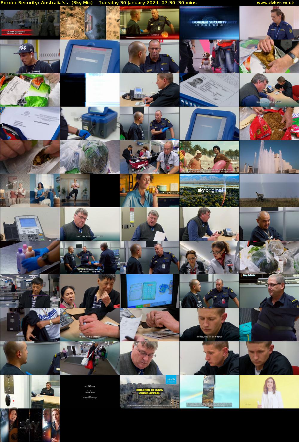 Border Security: Australia's... (Sky Mix) Tuesday 30 January 2024 07:30 - 08:00