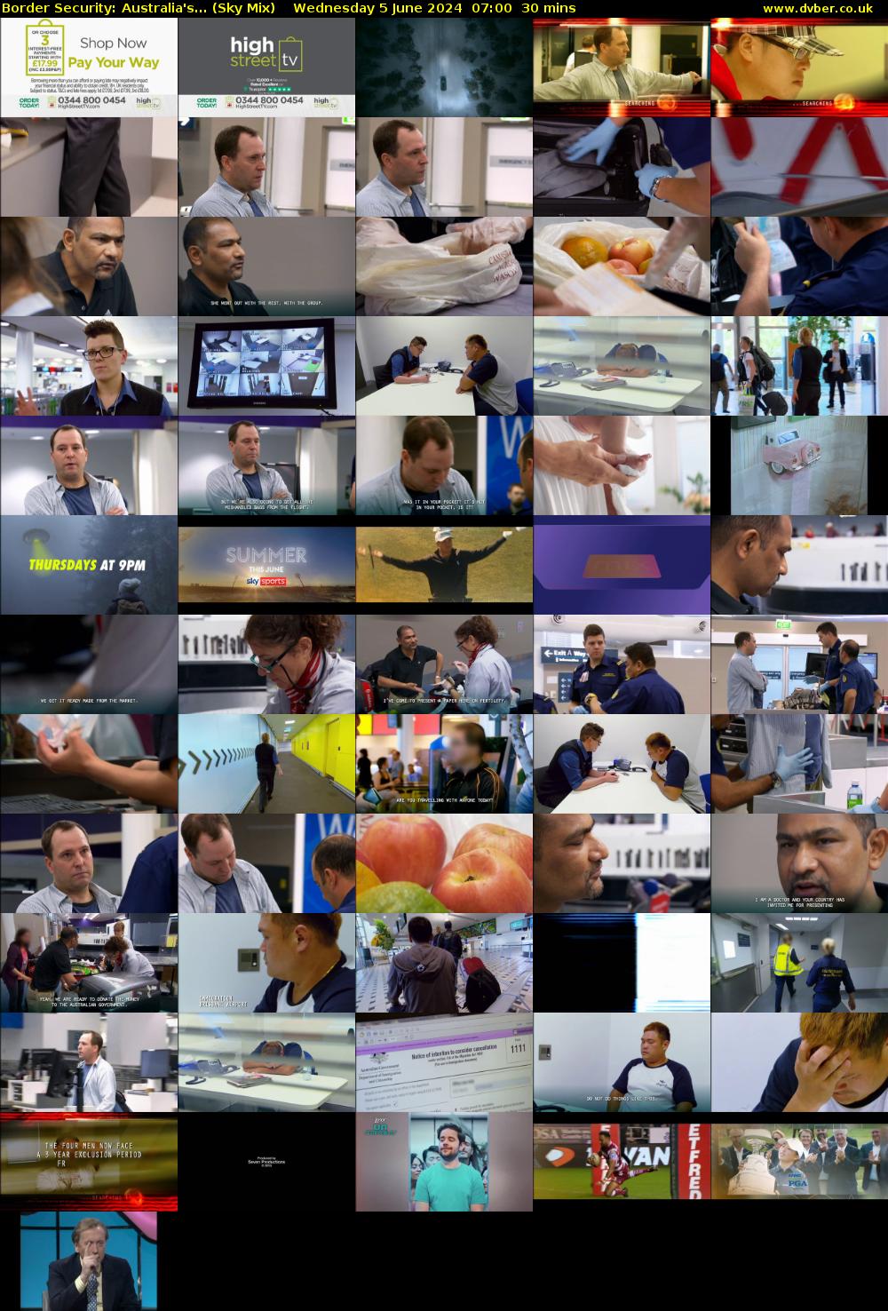 Border Security: Australia's... (Sky Mix) Wednesday 5 June 2024 07:00 - 07:30