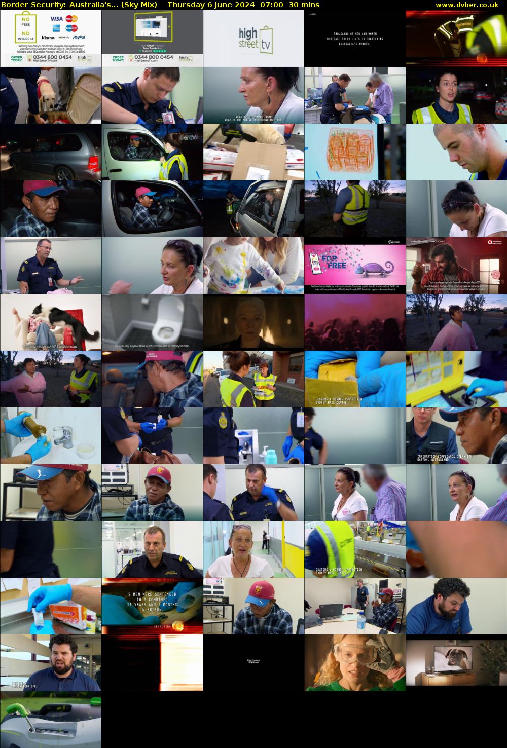 Border Security: Australia's... (Sky Mix) Thursday 6 June 2024 07:00 - 07:30