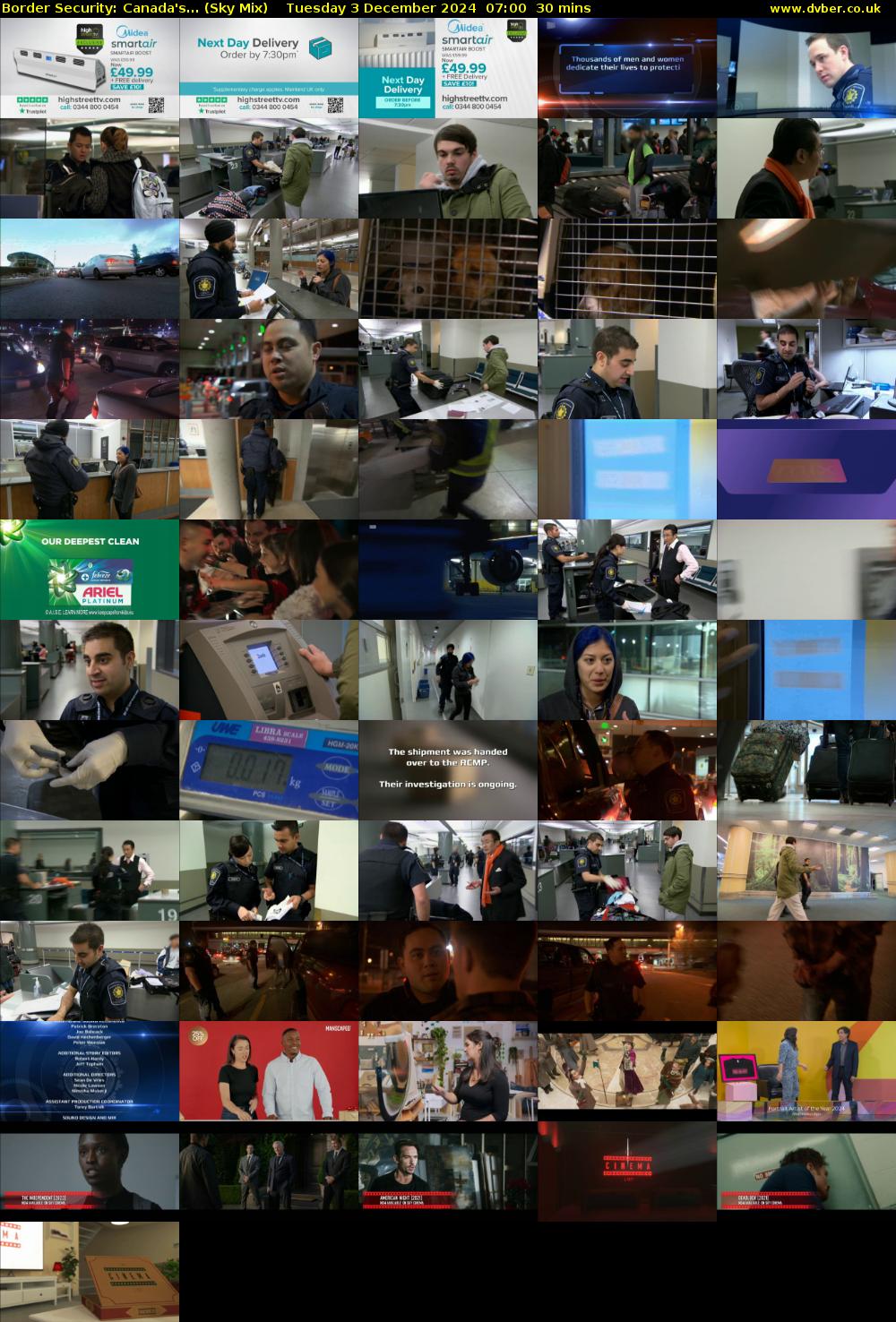 Border Security: Canada's... (Sky Mix) Tuesday 3 December 2024 07:00 - 07:30