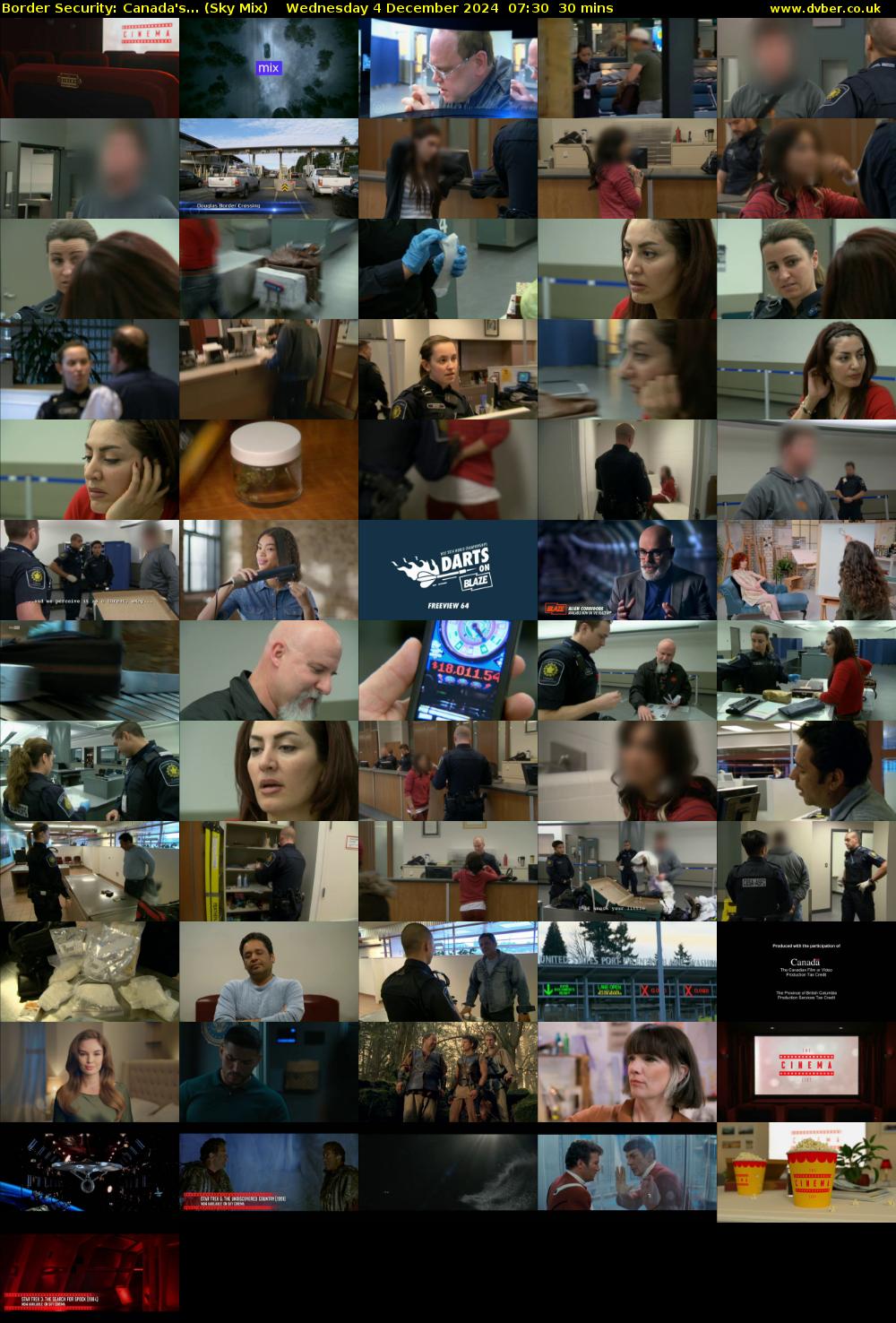 Border Security: Canada's... (Sky Mix) Wednesday 4 December 2024 07:30 - 08:00
