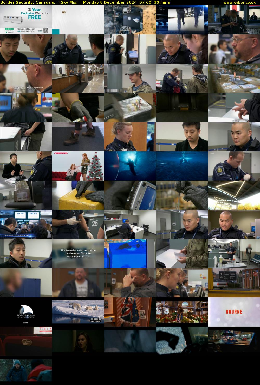 Border Security: Canada's... (Sky Mix) Monday 9 December 2024 07:00 - 07:30