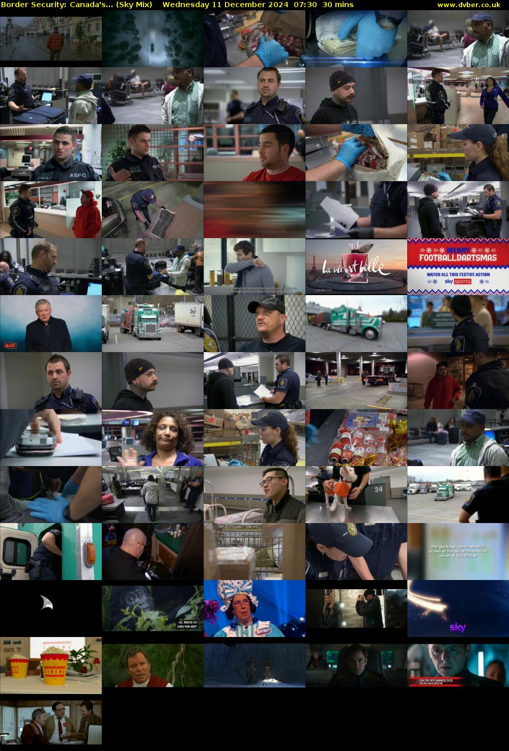Border Security: Canada's... (Sky Mix) Wednesday 11 December 2024 07:30 - 08:00