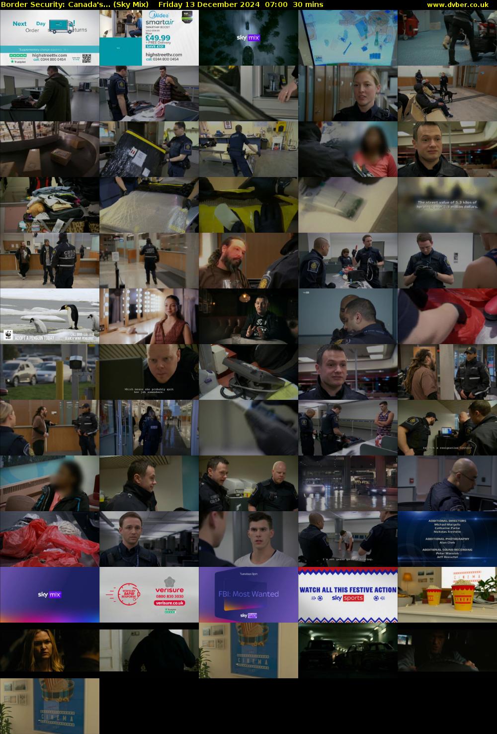 Border Security: Canada's... (Sky Mix) Friday 13 December 2024 07:00 - 07:30