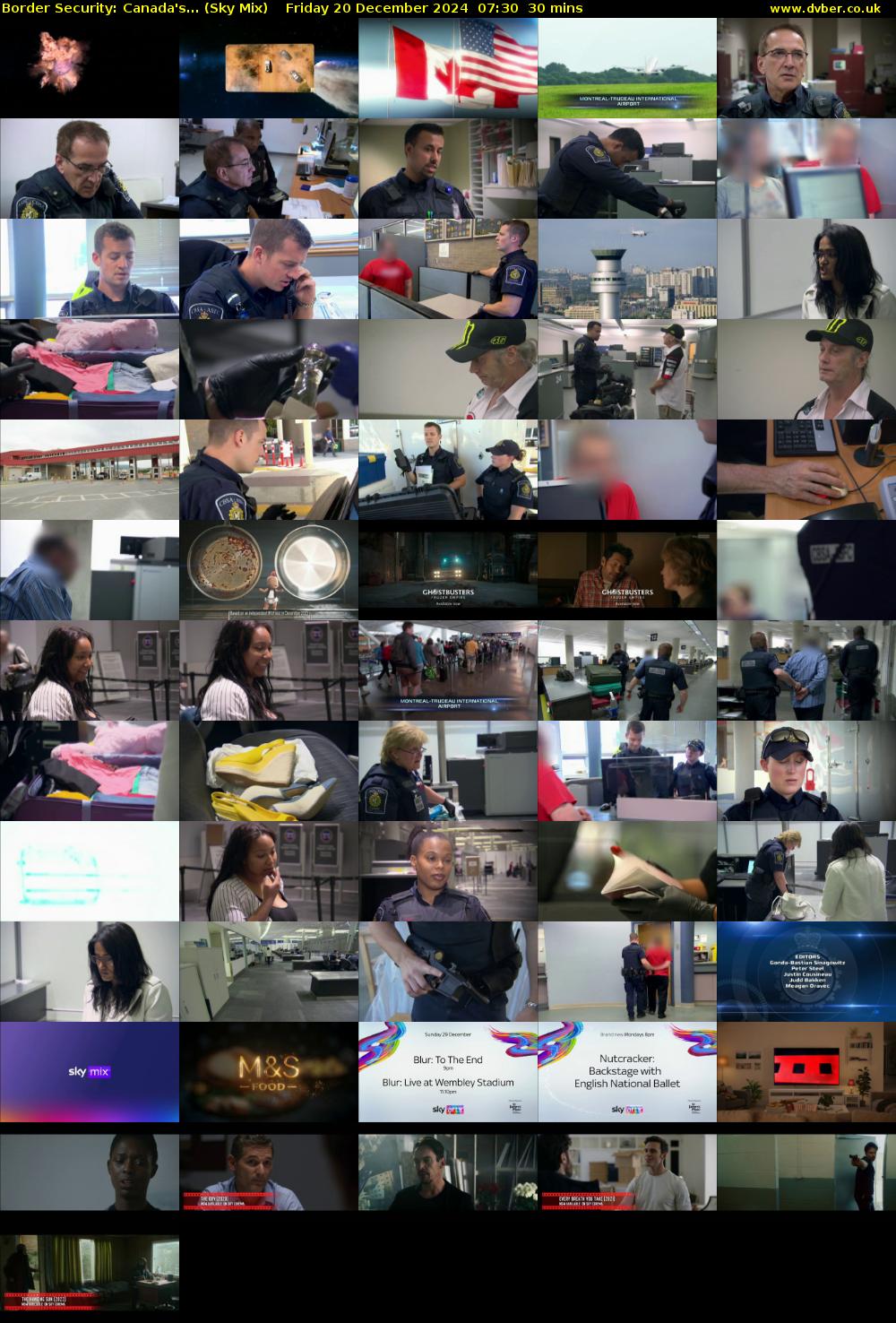 Border Security: Canada's... (Sky Mix) Friday 20 December 2024 07:30 - 08:00