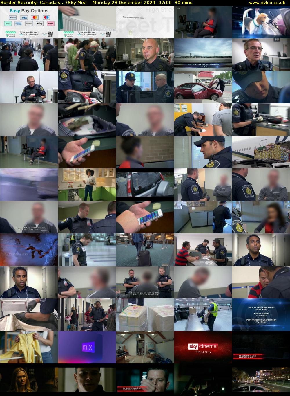 Border Security: Canada's... (Sky Mix) Monday 23 December 2024 07:00 - 07:30