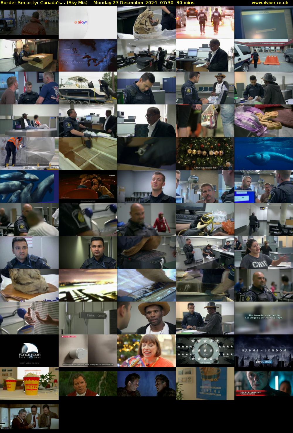 Border Security: Canada's... (Sky Mix) Monday 23 December 2024 07:30 - 08:00