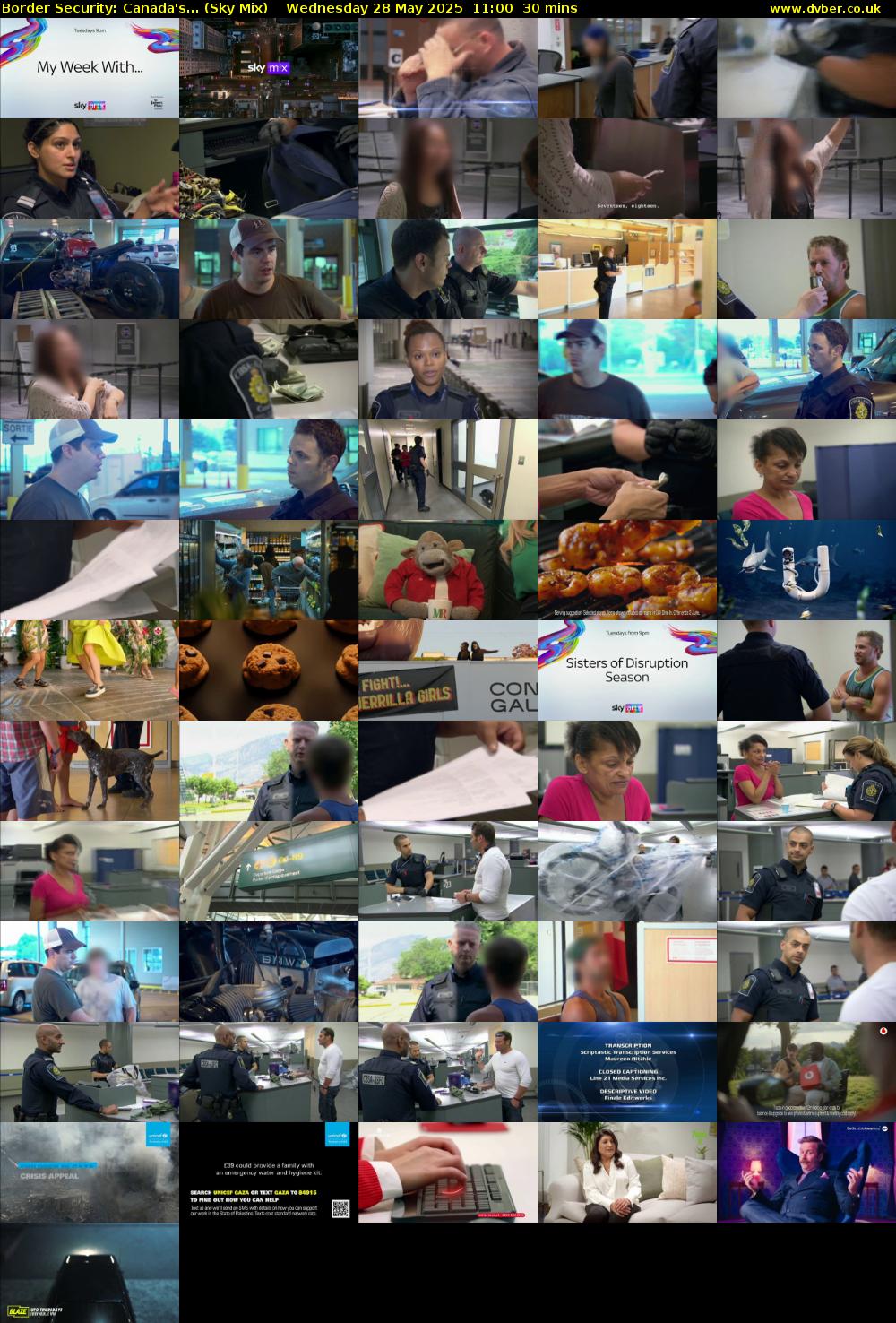 Border Security: Canada's... (Sky Mix) Wednesday 28 May 2025 11:00 - 11:30