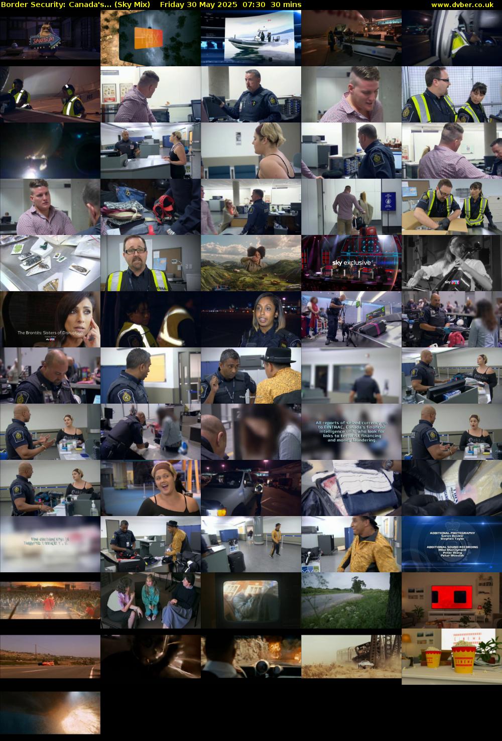 Border Security: Canada's... (Sky Mix) Friday 30 May 2025 07:30 - 08:00