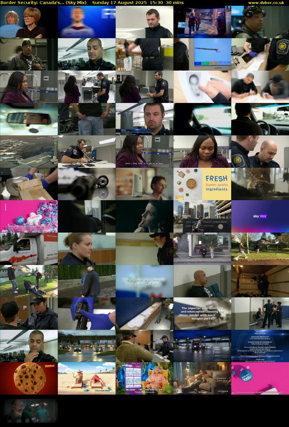 Border Security: Canada's... (Sky Mix) Sunday 17 August 2025 15:30 - 16:00