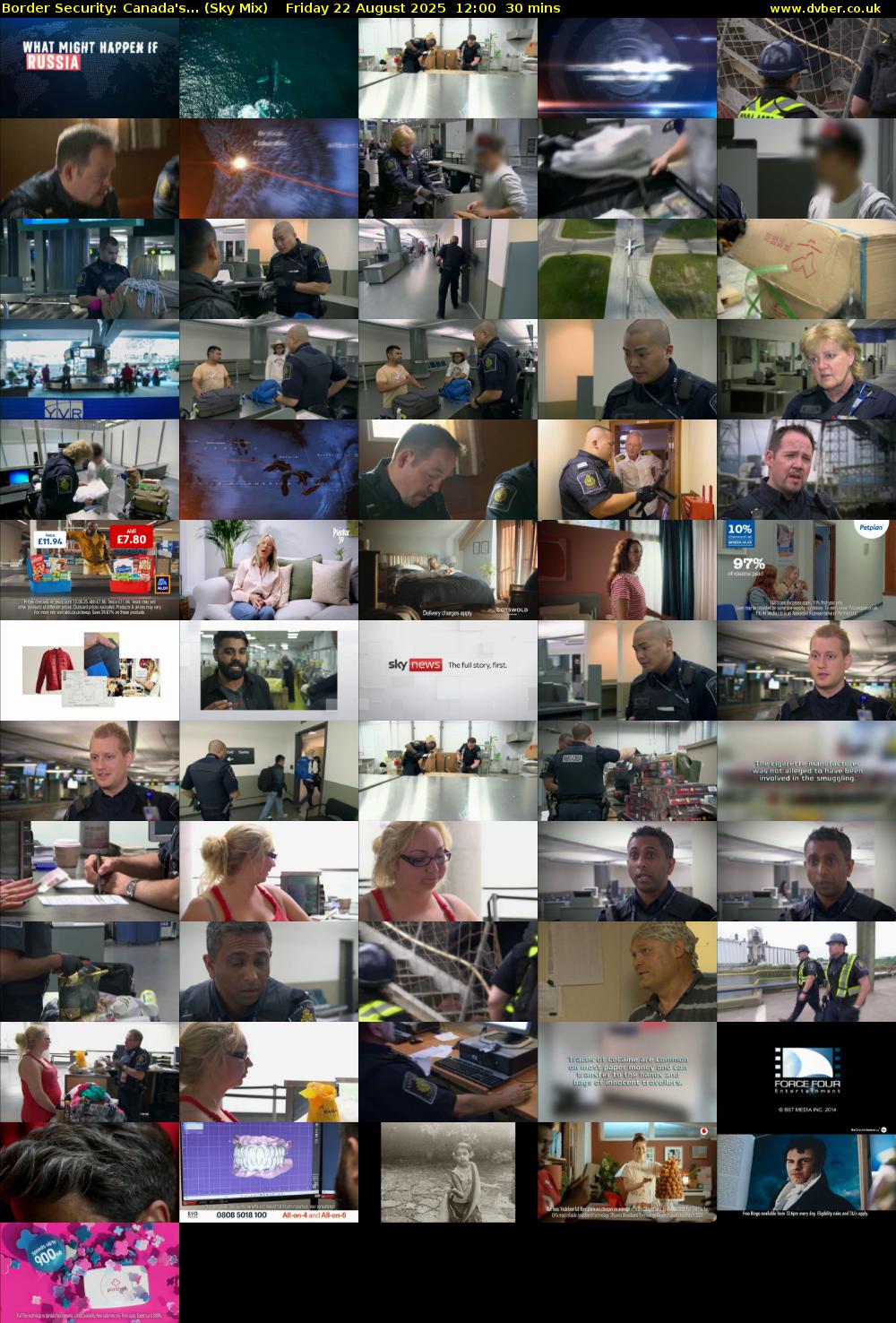 Border Security: Canada's... (Sky Mix) Friday 22 August 2025 12:00 - 12:30