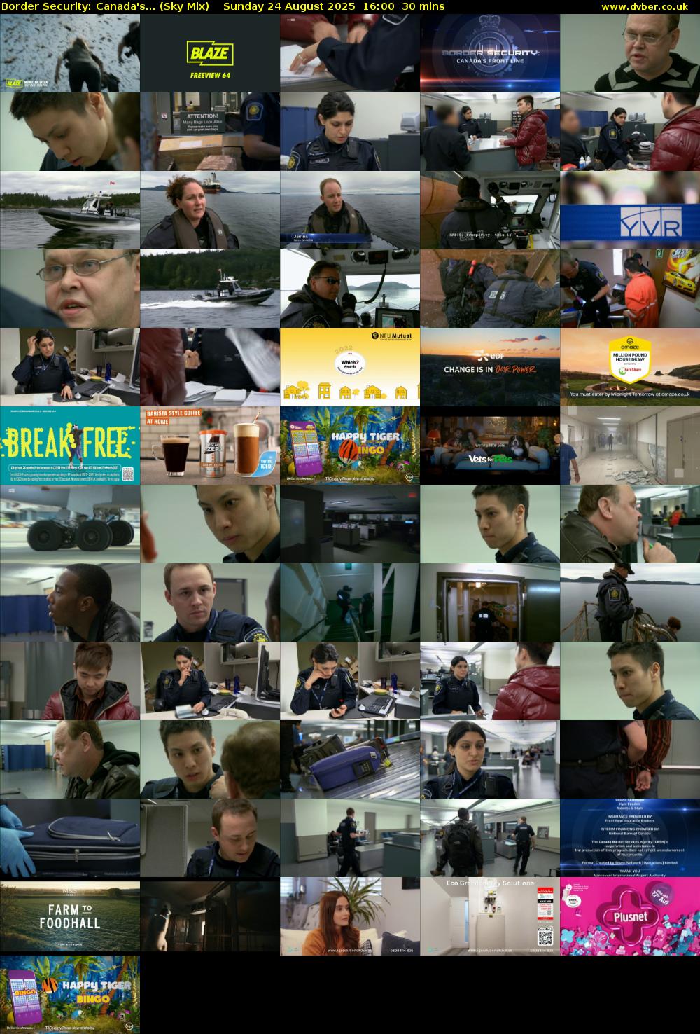 Border Security: Canada's... (Sky Mix) Sunday 24 August 2025 16:00 - 16:30