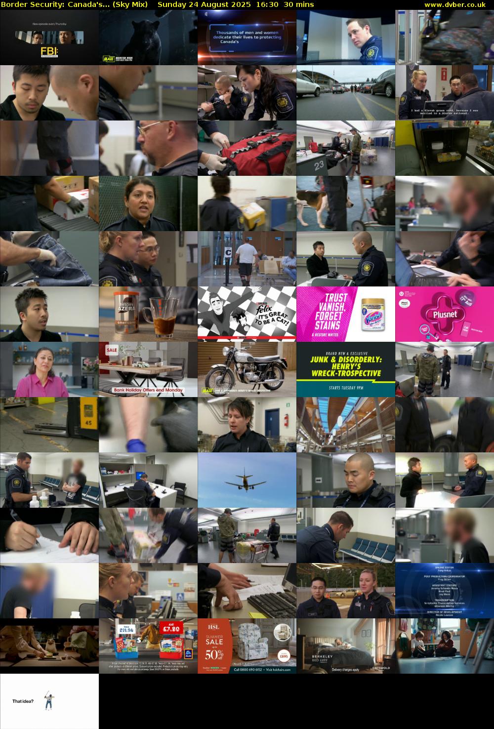 Border Security: Canada's... (Sky Mix) Sunday 24 August 2025 16:30 - 17:00