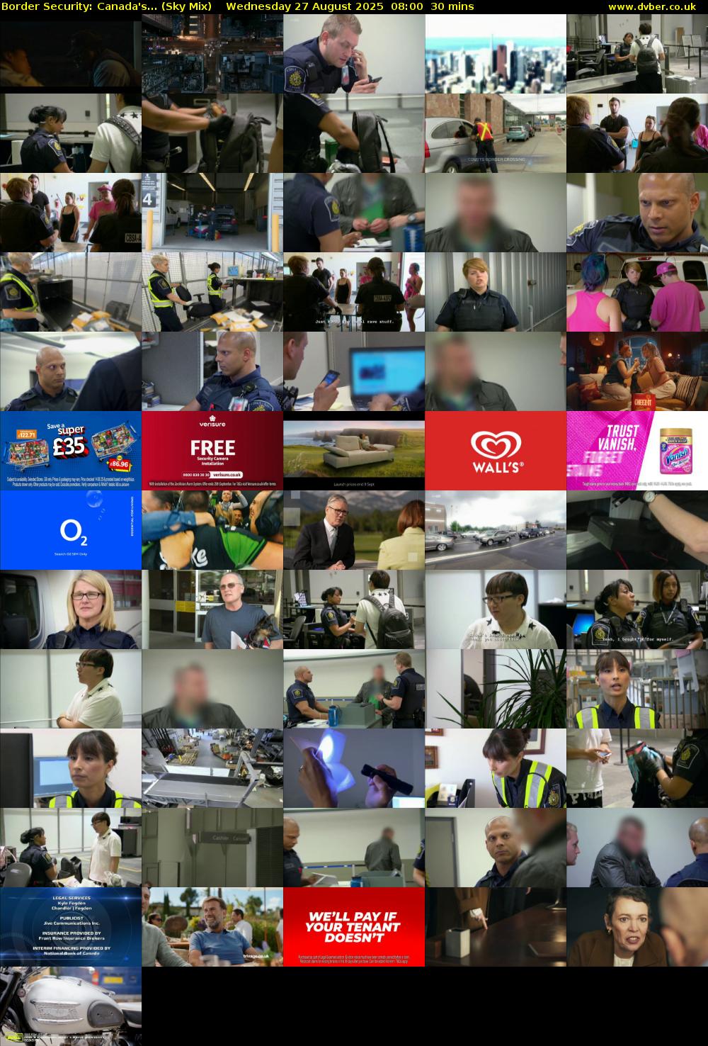 Border Security: Canada's... (Sky Mix) Wednesday 27 August 2025 08:00 - 08:30