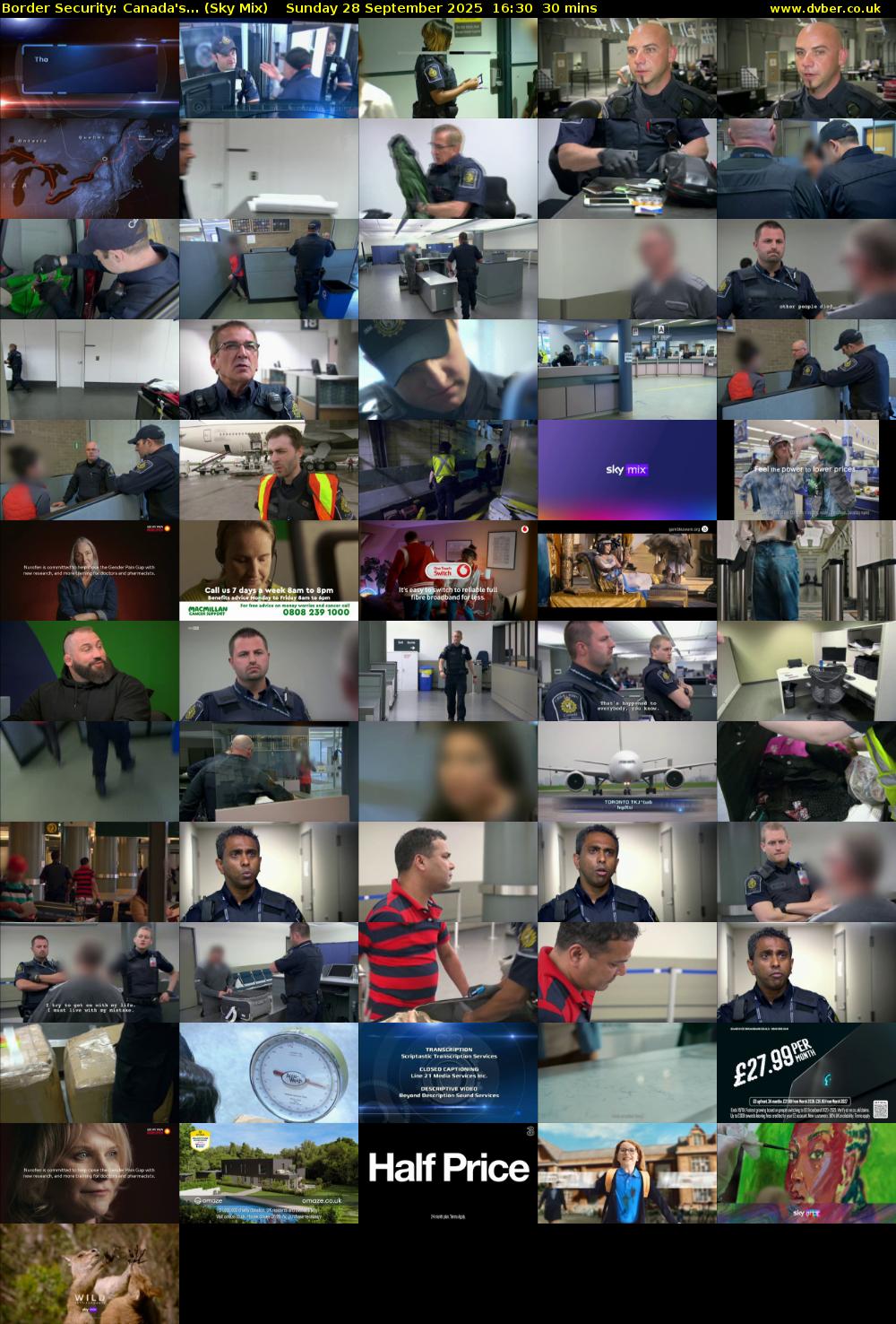 Border Security: Canada's... (Sky Mix) Sunday 28 September 2025 16:30 - 17:00