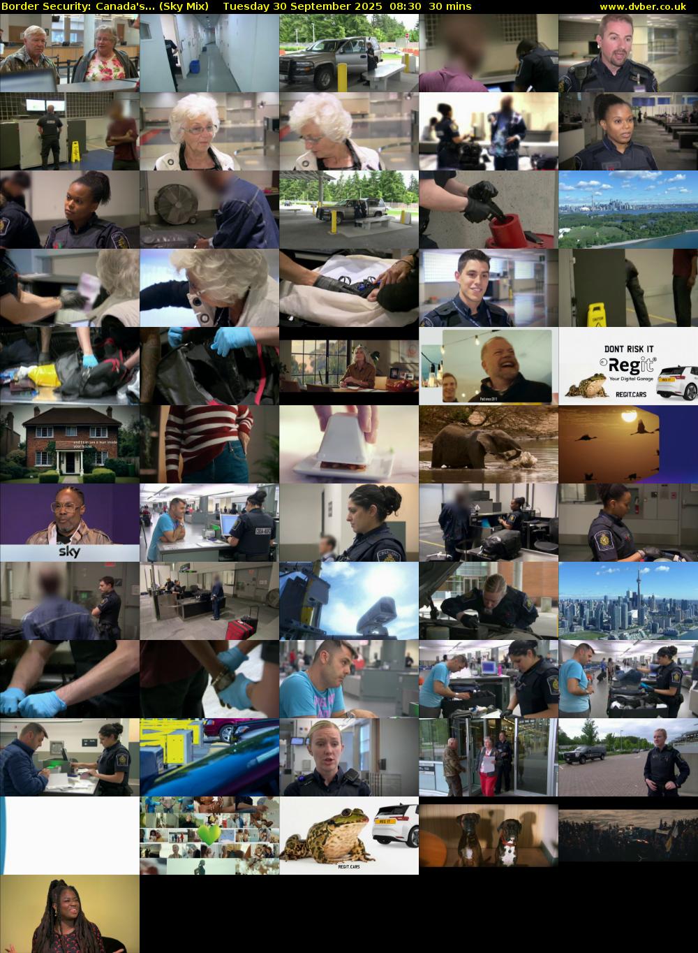 Border Security: Canada's... (Sky Mix) Tuesday 30 September 2025 08:30 - 09:00