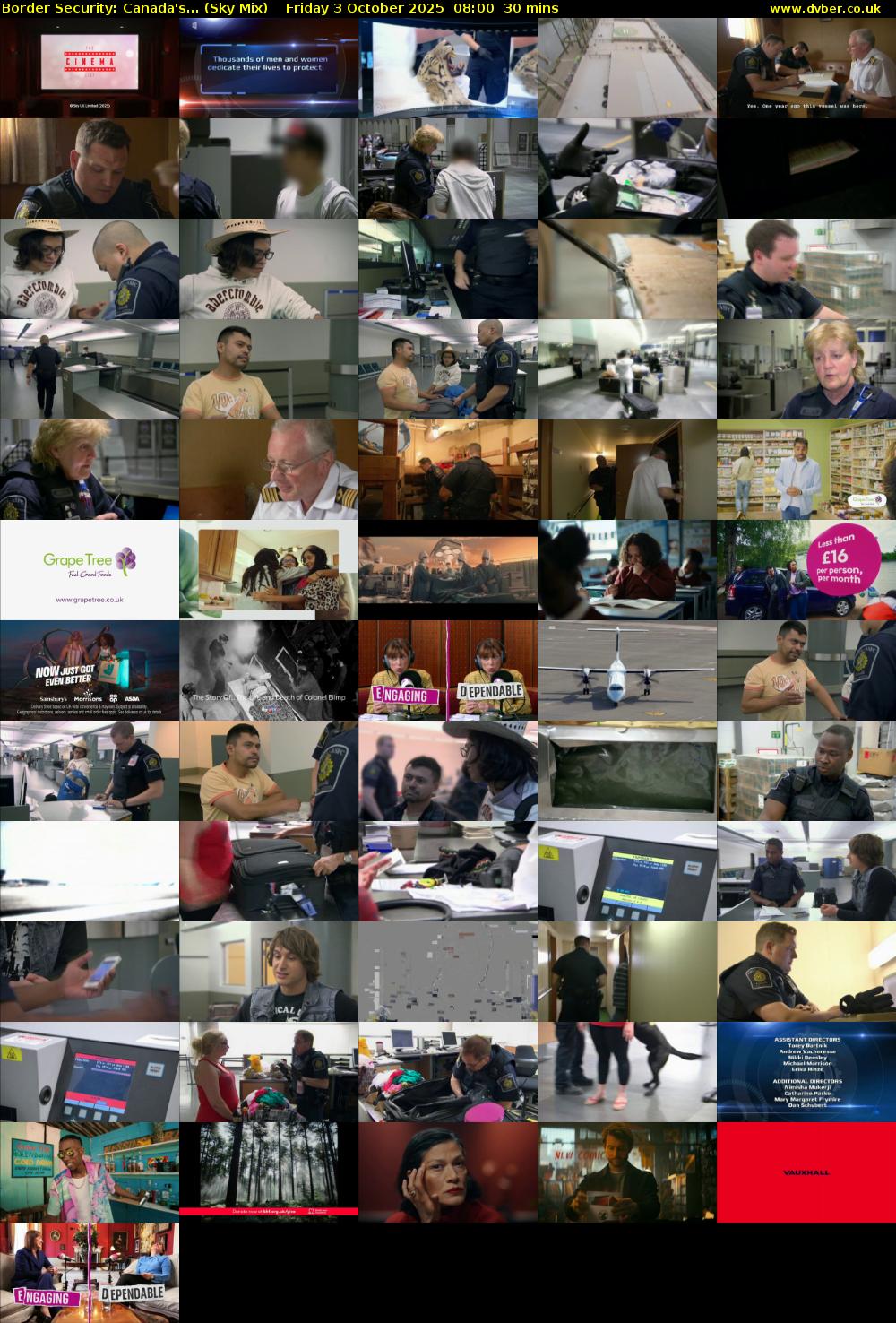 Border Security: Canada's... (Sky Mix) Friday 3 October 2025 08:00 - 08:30