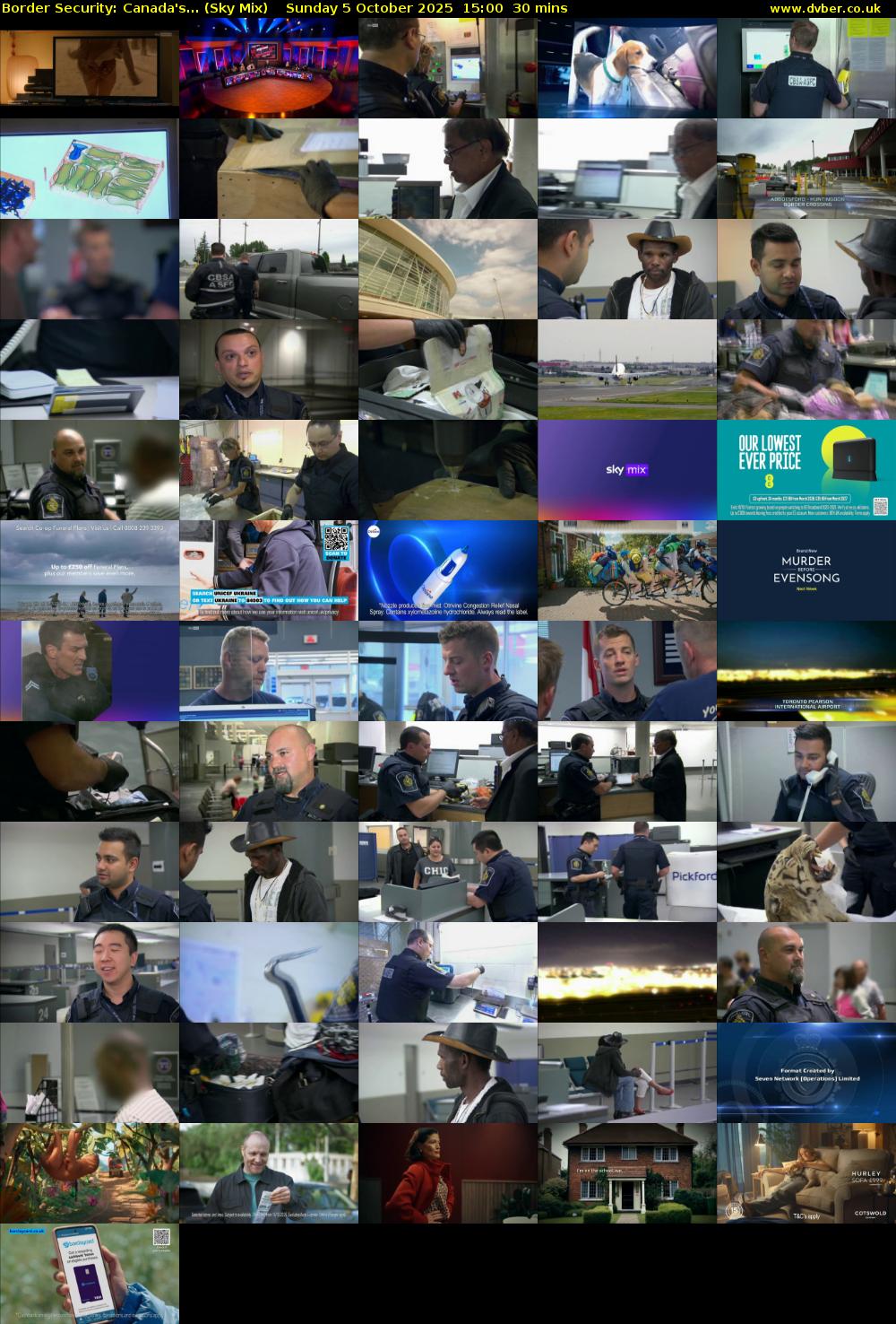 Border Security: Canada's... (Sky Mix) Sunday 5 October 2025 15:00 - 15:30