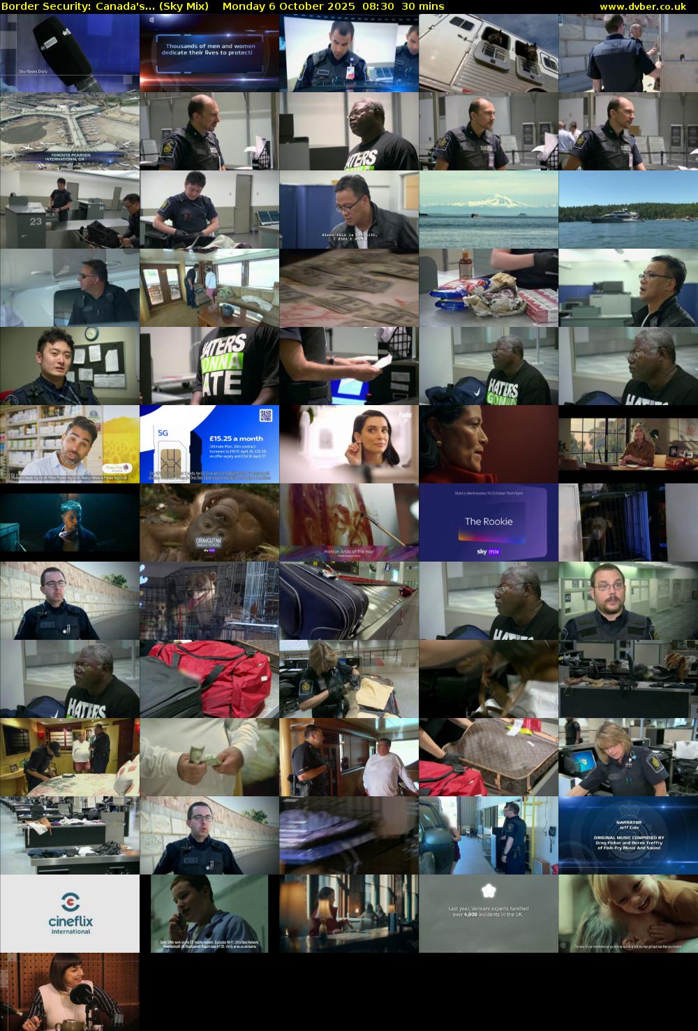 Border Security: Canada's... (Sky Mix) Monday 6 October 2025 08:30 - 09:00