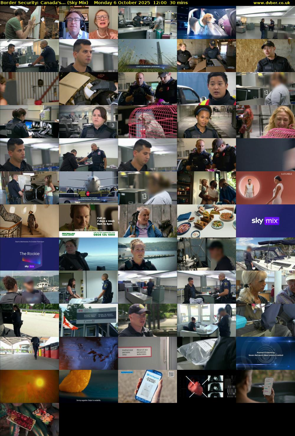 Border Security: Canada's... (Sky Mix) Monday 6 October 2025 12:00 - 12:30