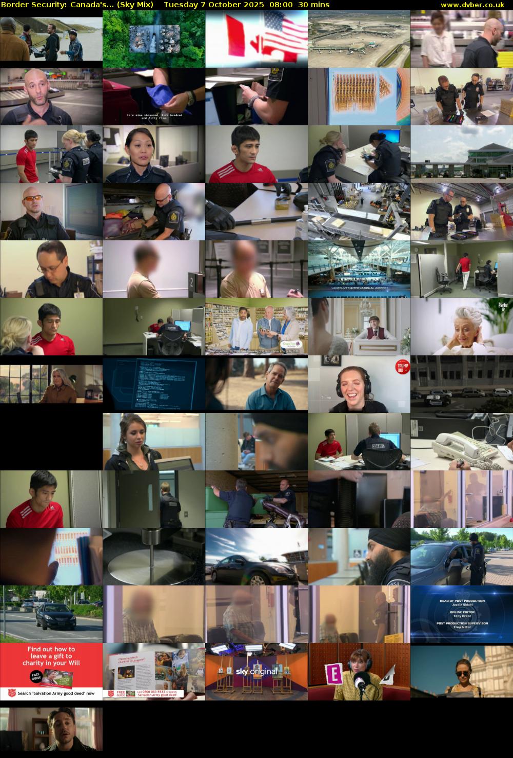 Border Security: Canada's... (Sky Mix) Tuesday 7 October 2025 08:00 - 08:30