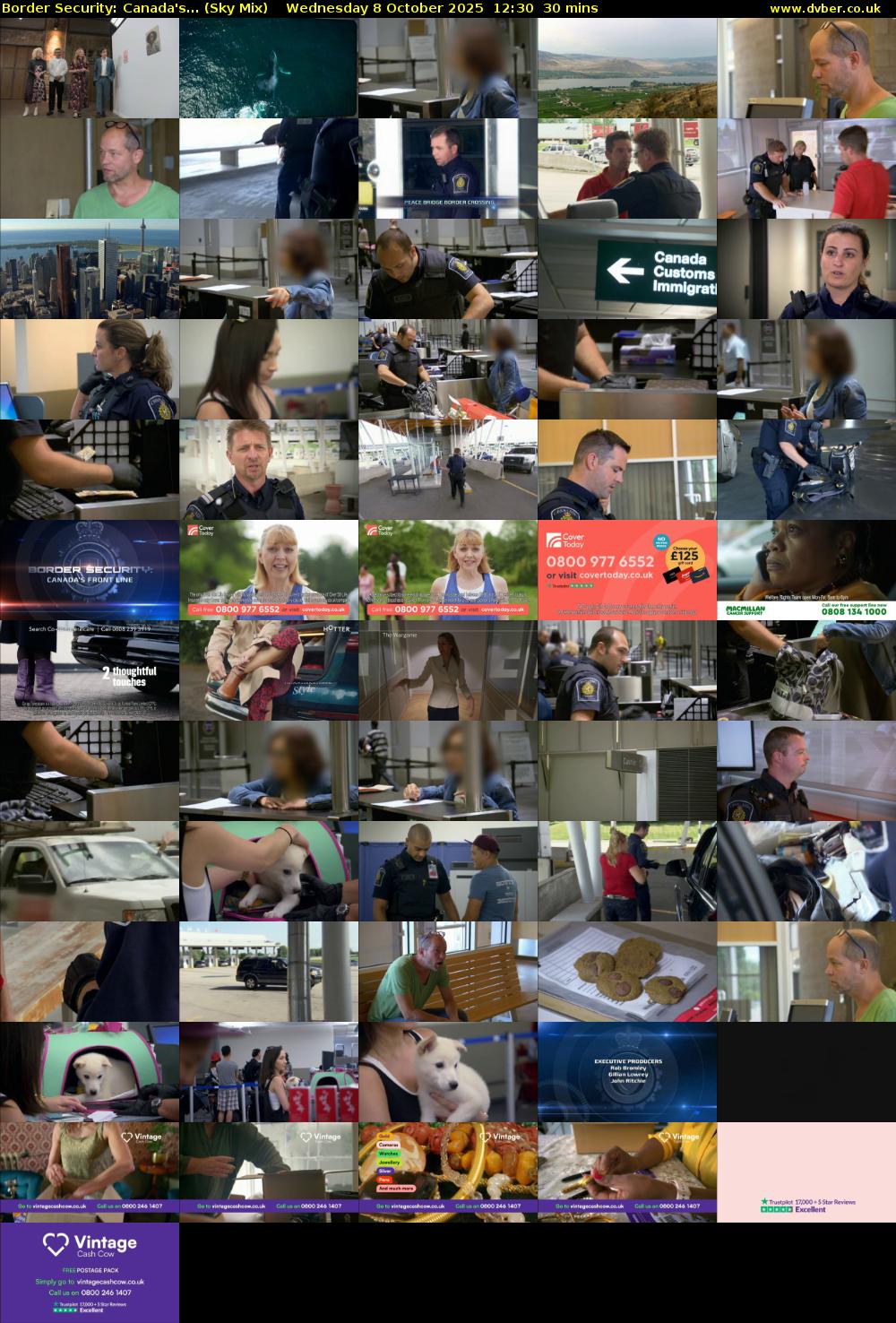 Border Security: Canada's... (Sky Mix) Wednesday 8 October 2025 12:30 - 13:00
