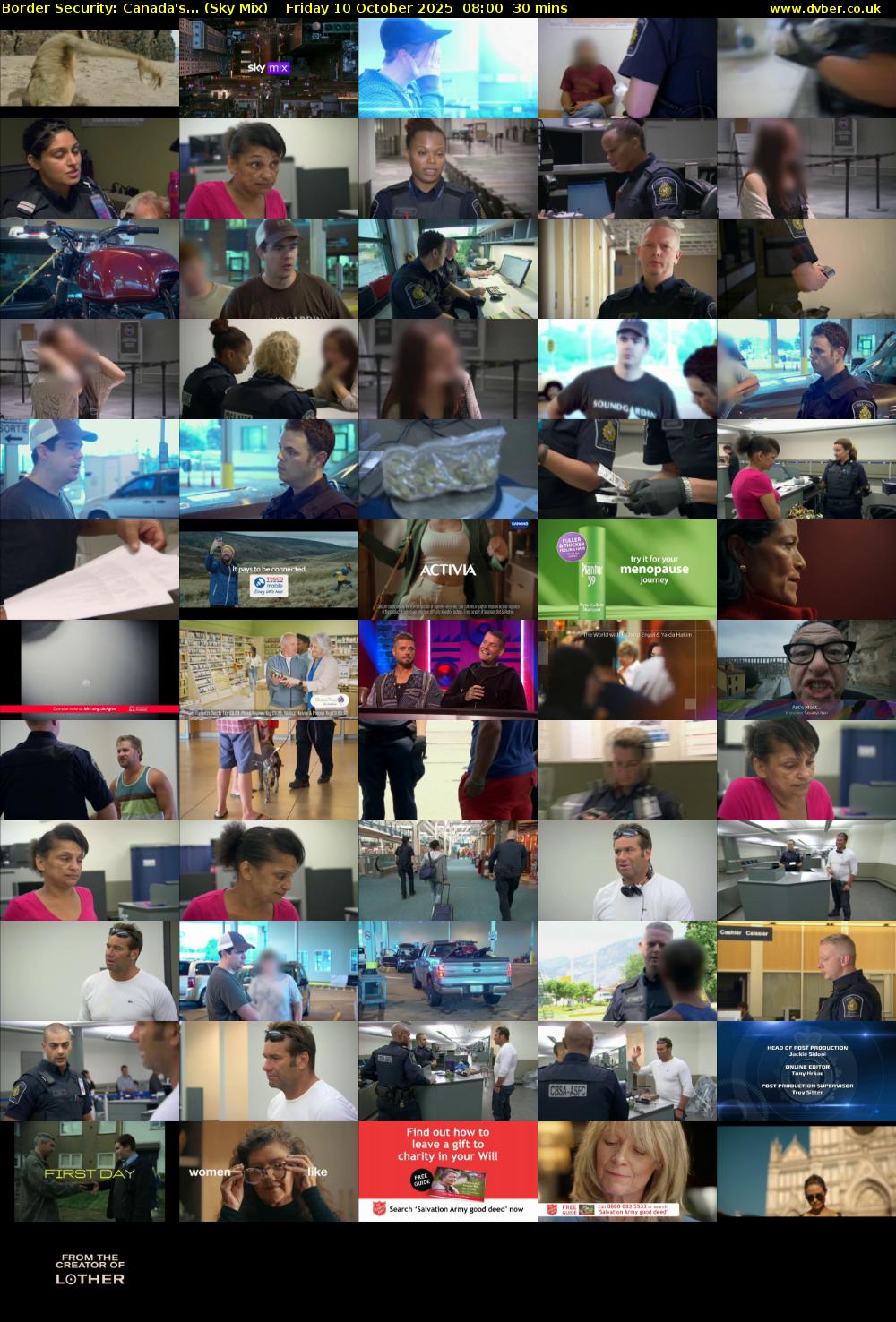 Border Security: Canada's... (Sky Mix) Friday 10 October 2025 08:00 - 08:30