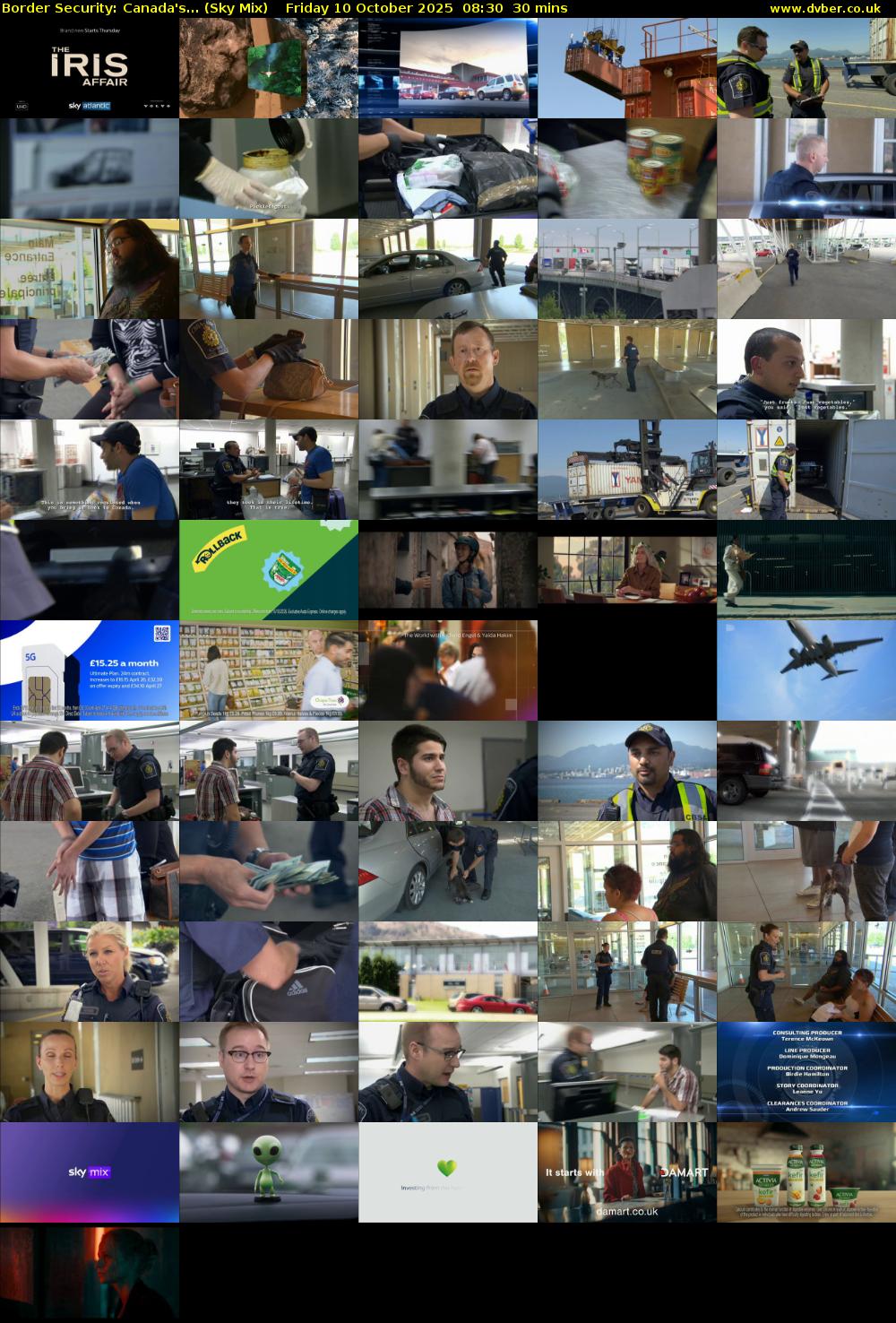 Border Security: Canada's... (Sky Mix) Friday 10 October 2025 08:30 - 09:00