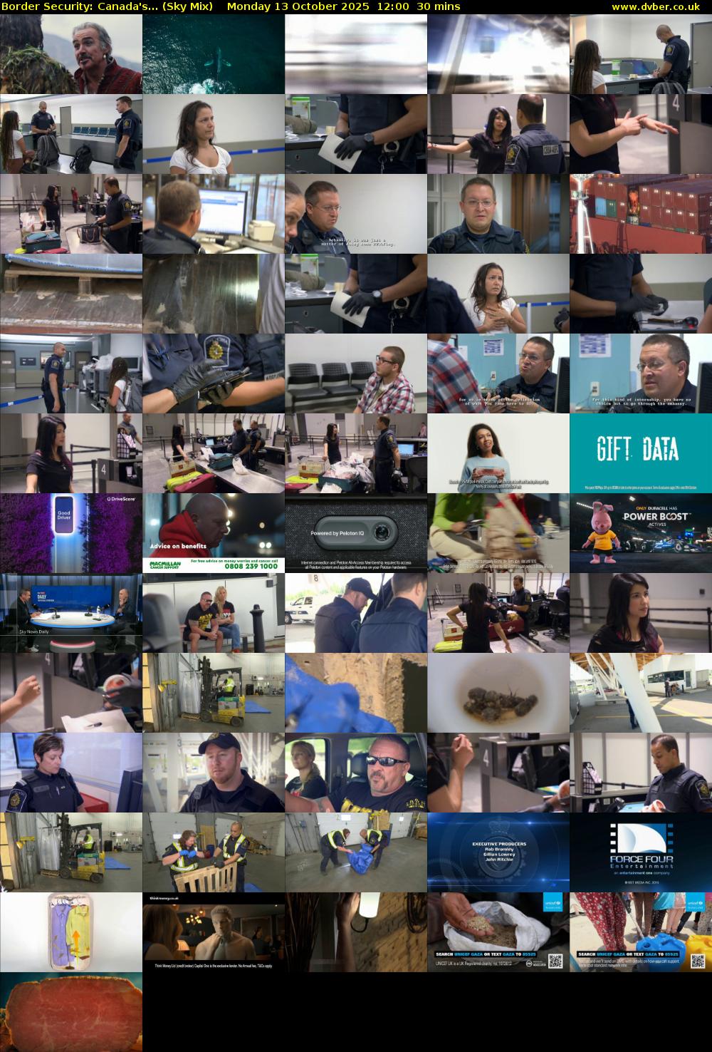 Border Security: Canada's... (Sky Mix) Monday 13 October 2025 12:00 - 12:30