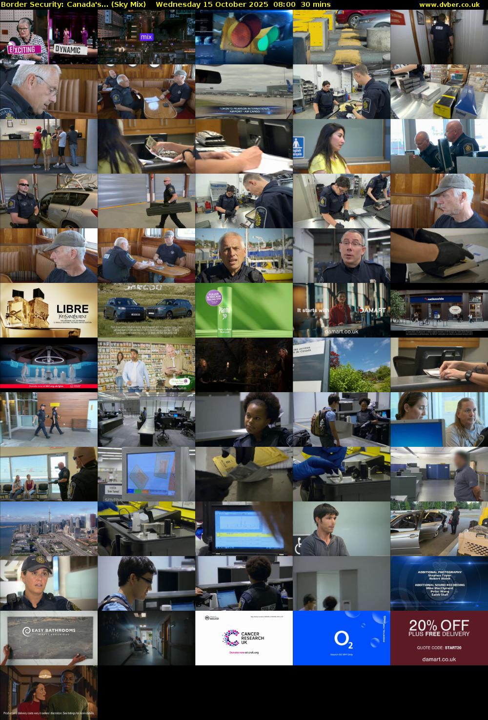 Border Security: Canada's... (Sky Mix) Wednesday 15 October 2025 08:00 - 08:30