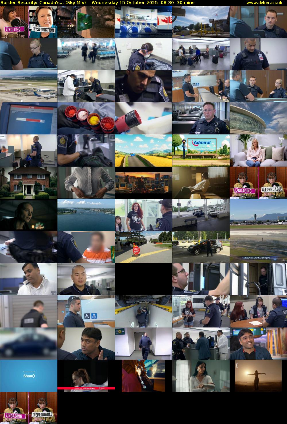 Border Security: Canada's... (Sky Mix) Wednesday 15 October 2025 08:30 - 09:00