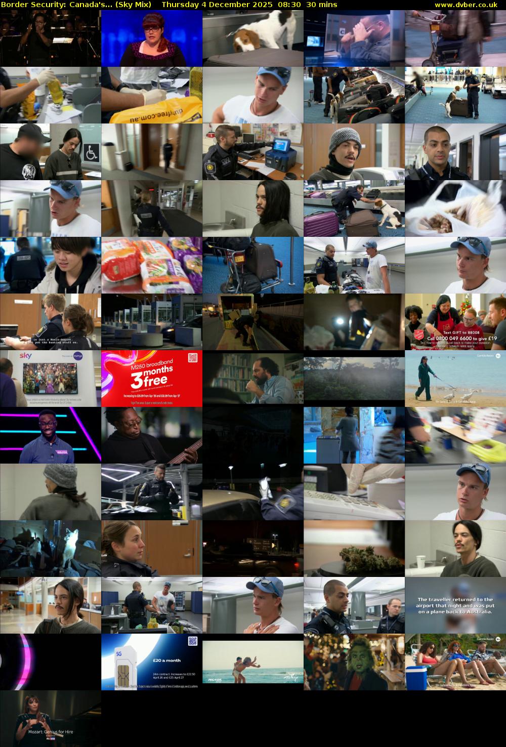 Border Security: Canada's... (Sky Mix) Thursday 4 December 2025 08:30 - 09:00