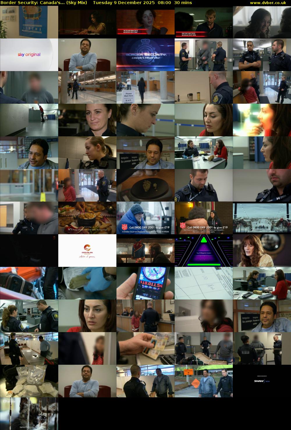 Border Security: Canada's... (Sky Mix) Tuesday 9 December 2025 08:00 - 08:30