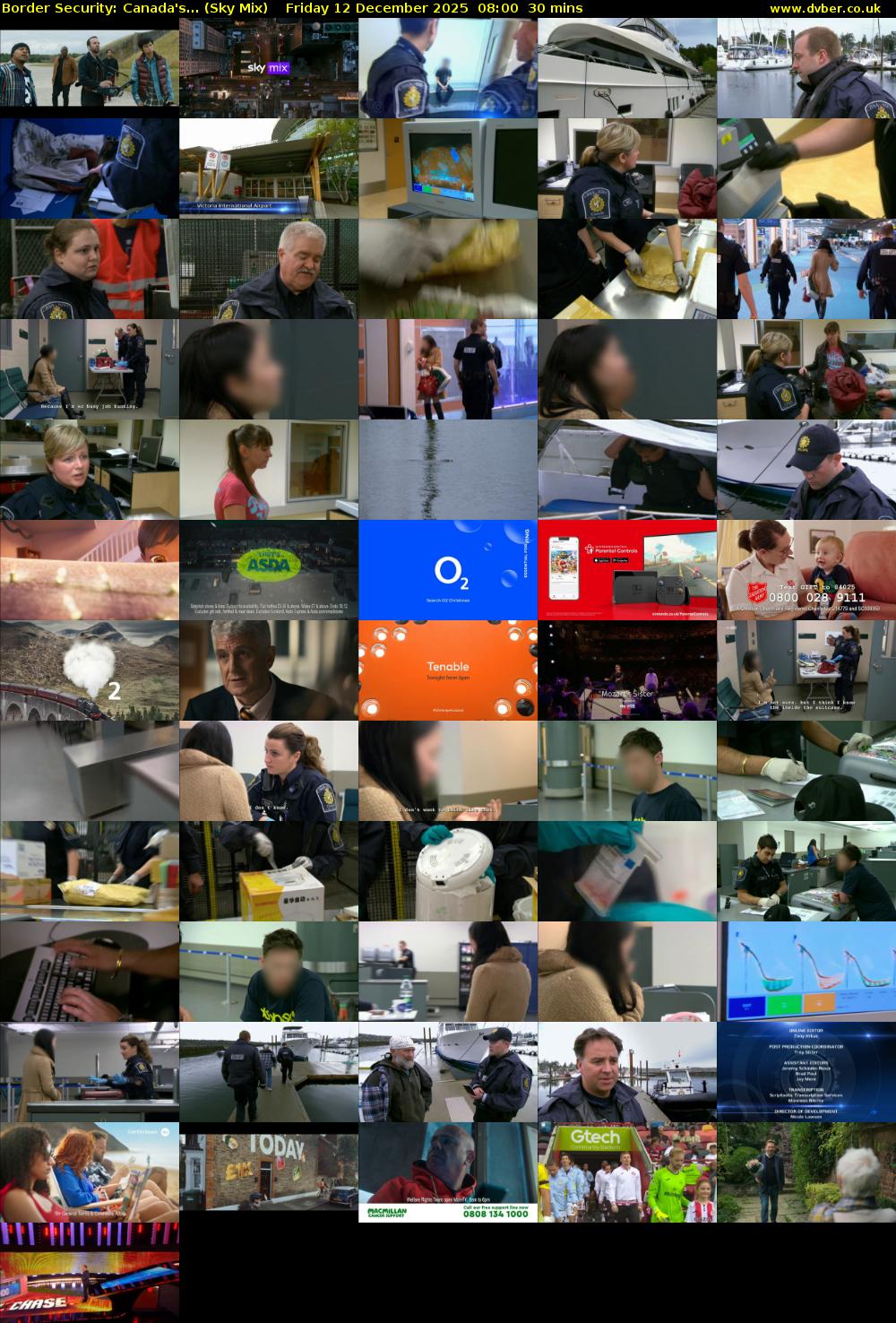 Border Security: Canada's... (Sky Mix) Friday 12 December 2025 08:00 - 08:30