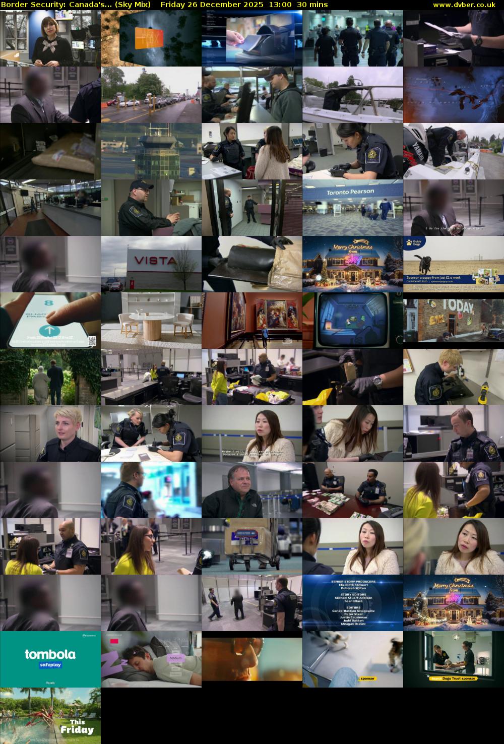 Border Security: Canada's... (Sky Mix) Friday 26 December 2025 13:00 - 13:30
