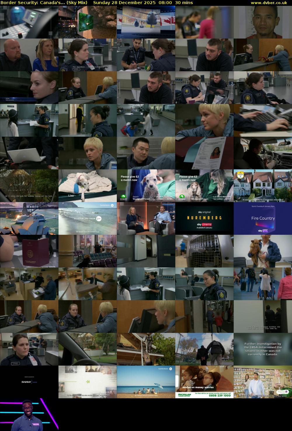 Border Security: Canada's... (Sky Mix) Sunday 28 December 2025 08:00 - 08:30