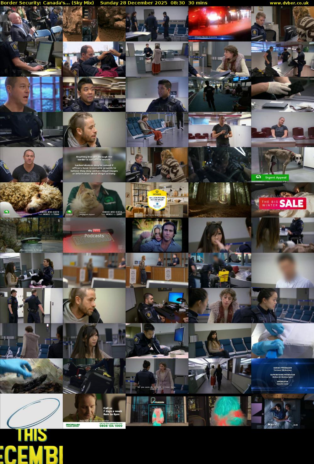 Border Security: Canada's... (Sky Mix) Sunday 28 December 2025 08:30 - 09:00