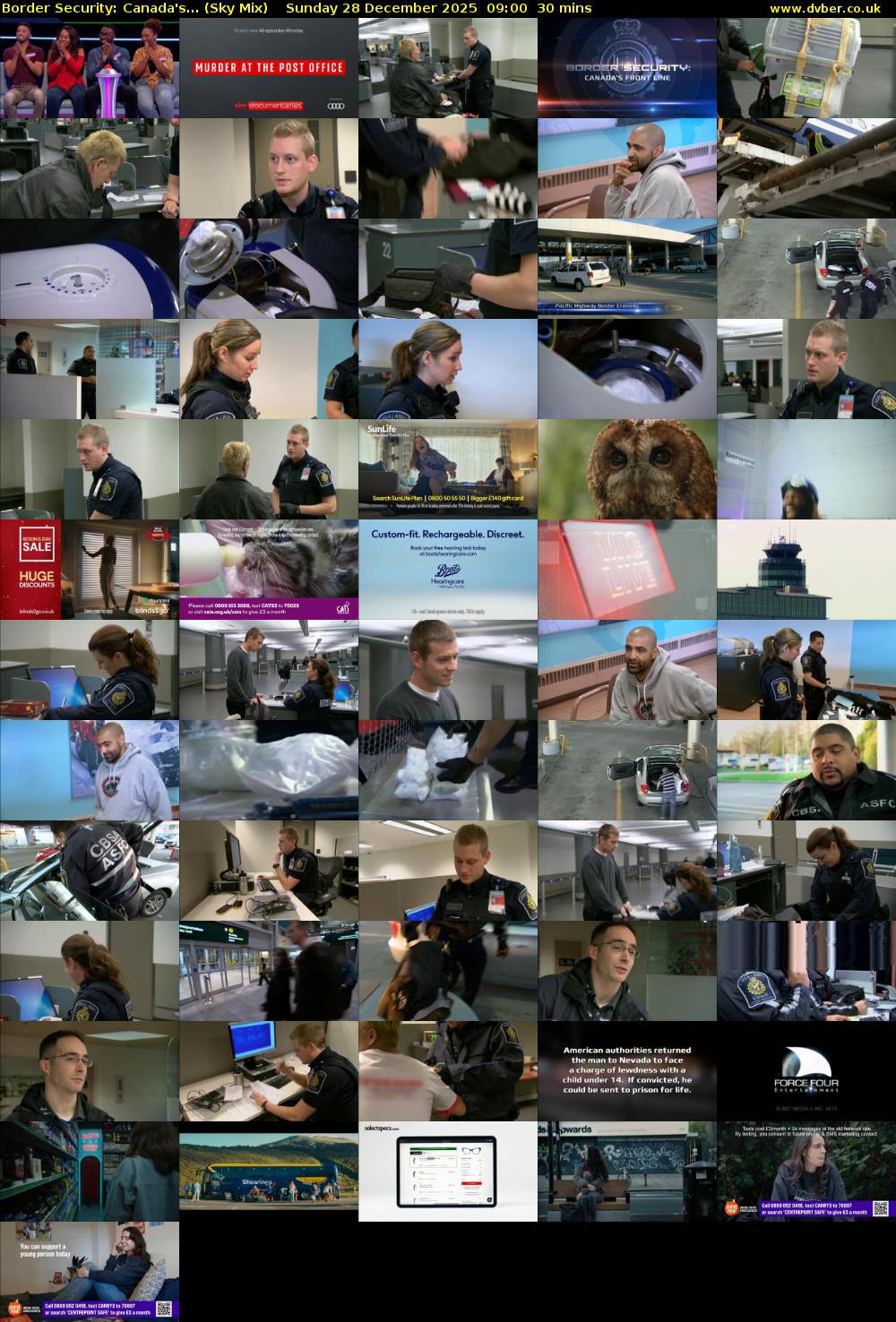 Border Security: Canada's... (Sky Mix) Sunday 28 December 2025 09:00 - 09:30